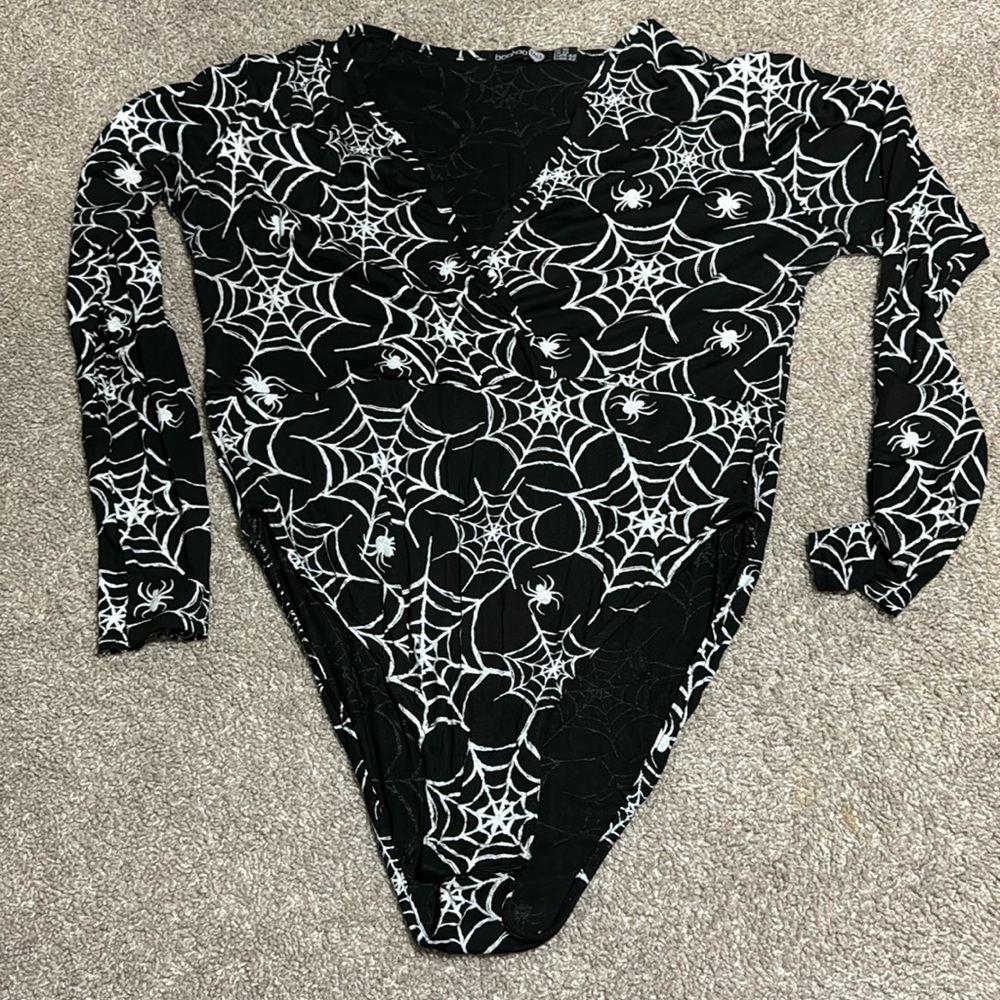 Halloween Spiderweb Bodysuit